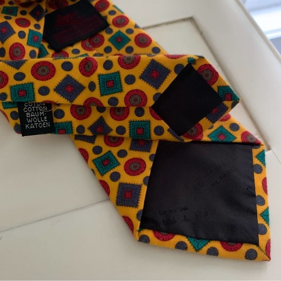 Etro Mustard Yellow Tie - Picture 5 of 6